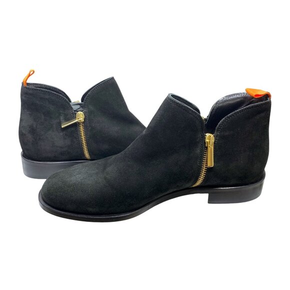 NEW*** Beautiisoles by Robyn Shreiber Alessandra Suede Dual Zip Booties - Picture 8 of 11